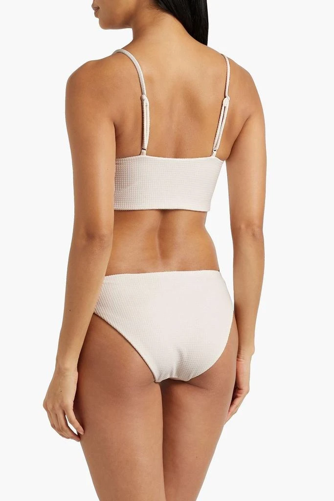 ONIA Lily stretch-piquè mid-rise bikini briefs 3