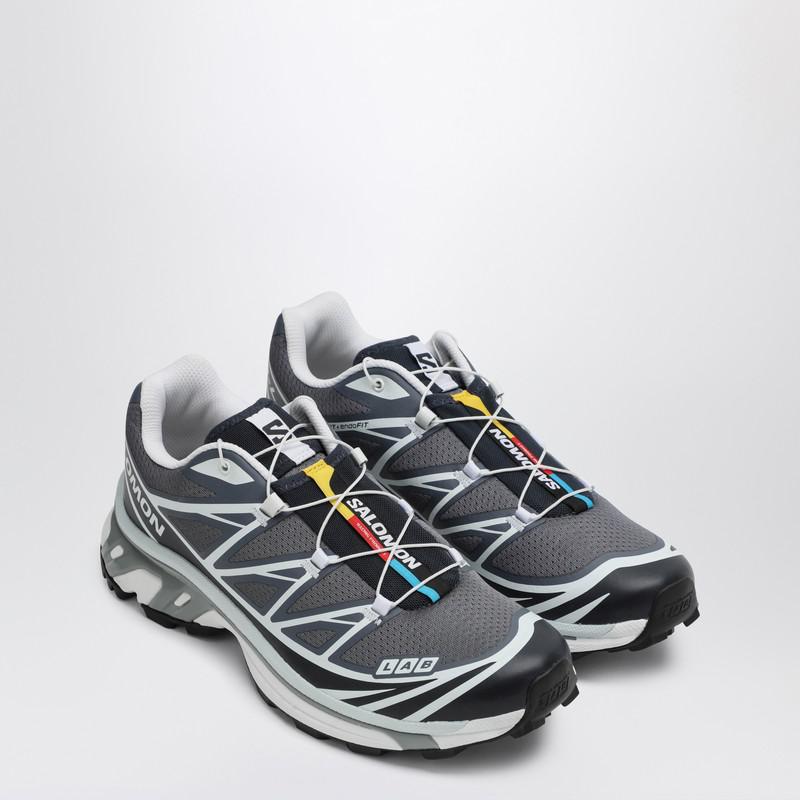 Salomon Sneaker XT-6 Grey/Night blue/Violet - Trail Running Shoes