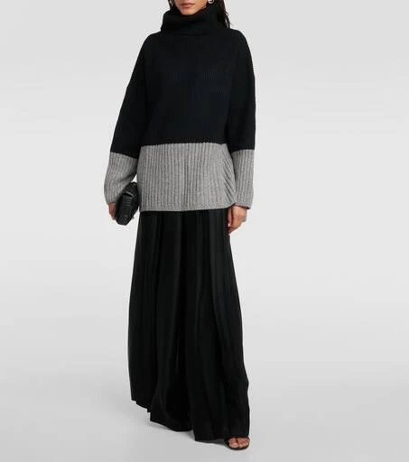 Joseph Colour Block wool and cashmere turtleneck sweater 2