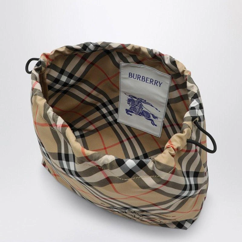Burberry Burberry Drawstring Pouch With Check Pattern 4
