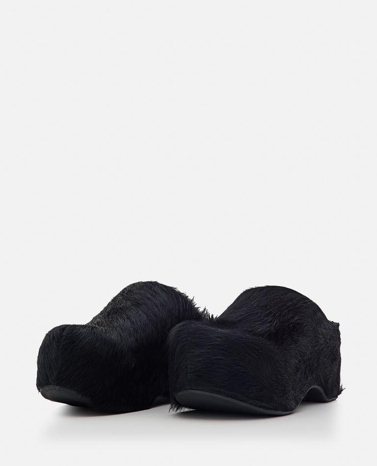 Marni Hairy Leather Platform Mules