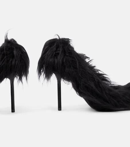 Balenciaga Flex Fur 110 faux fur pumps 6