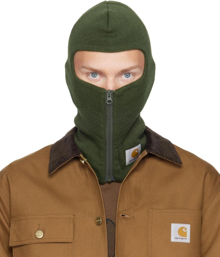 Carhartt WIP Green Zip Mask Balaclava 1