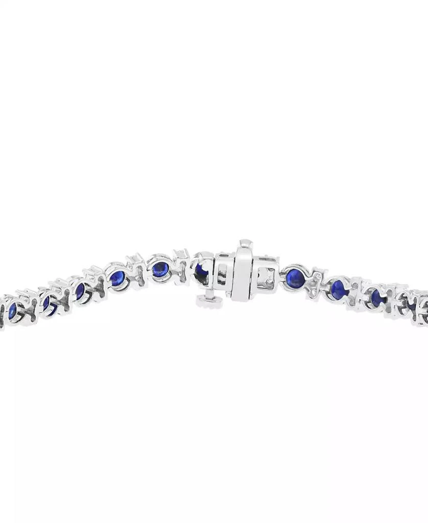 Effy Sapphire (3-1/3 ct. t.w.) 
Diamond (1/4 ct. t.w.) Bracelet in Sterling Silver 2