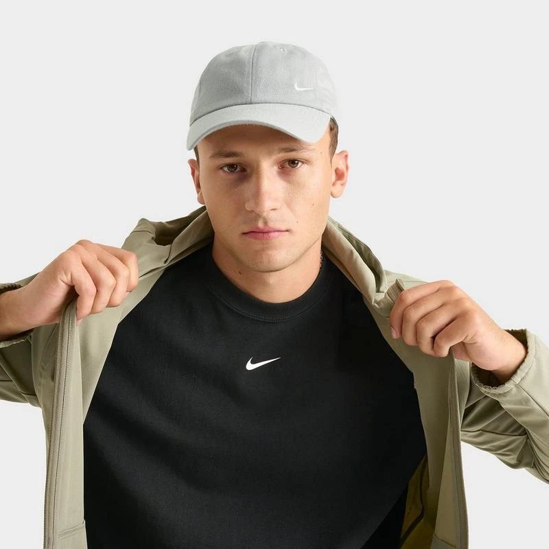 NIKE Nike Club Small Swoosh Unstructured Strapback Hat 1