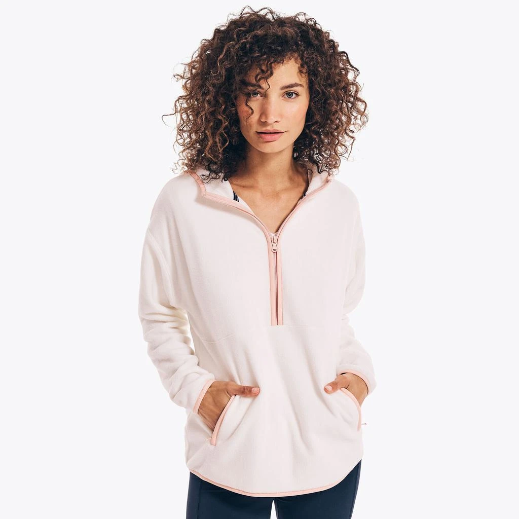 Nautica Nautica Womens Half-Zip Nautex Fleece Hoodie 4