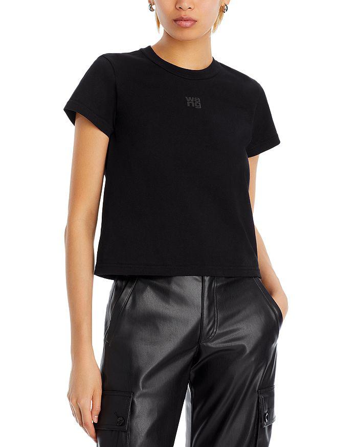 【送料&関税込】T by Alexander Wang Essential T-shirt Alexander Wang Women's Essential Logo T-Shirt in Soft