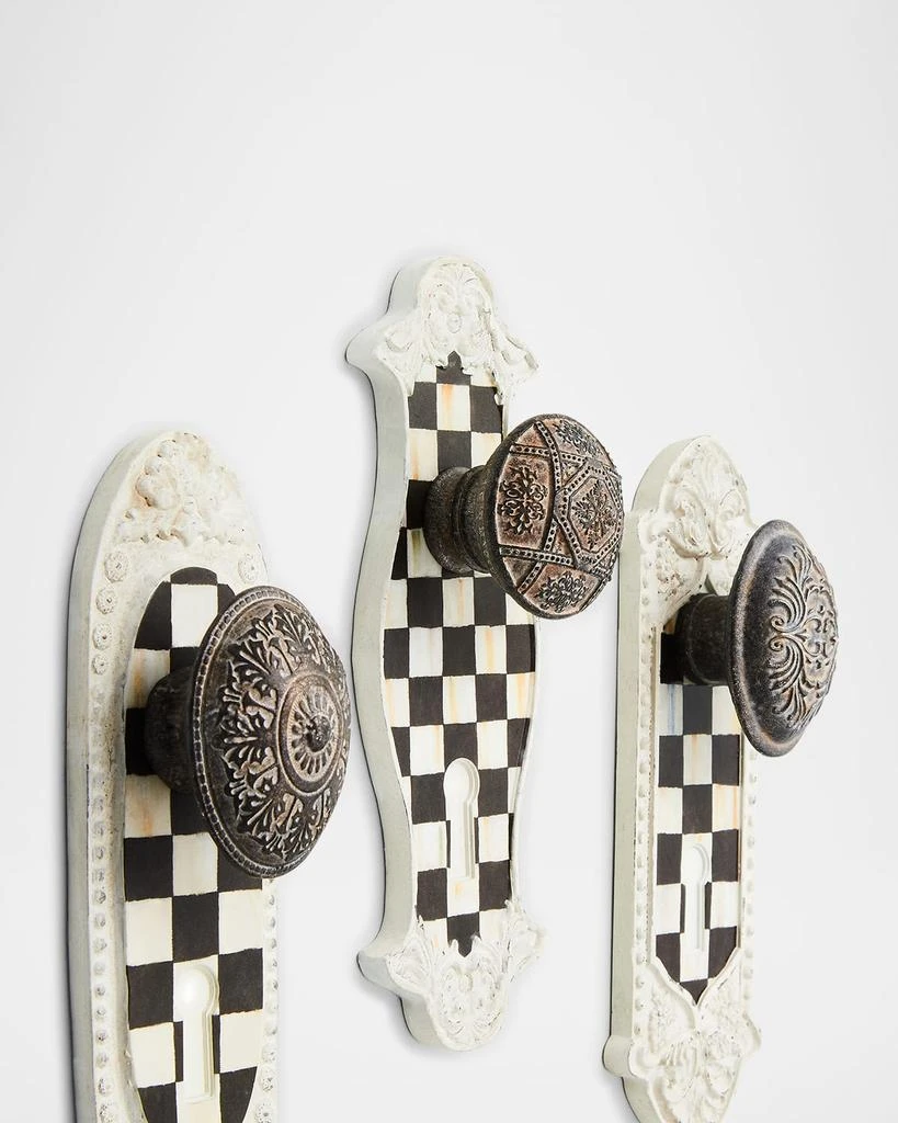 MacKenzie-Childs Courtly Door Knob Hooks, Set of 3 2