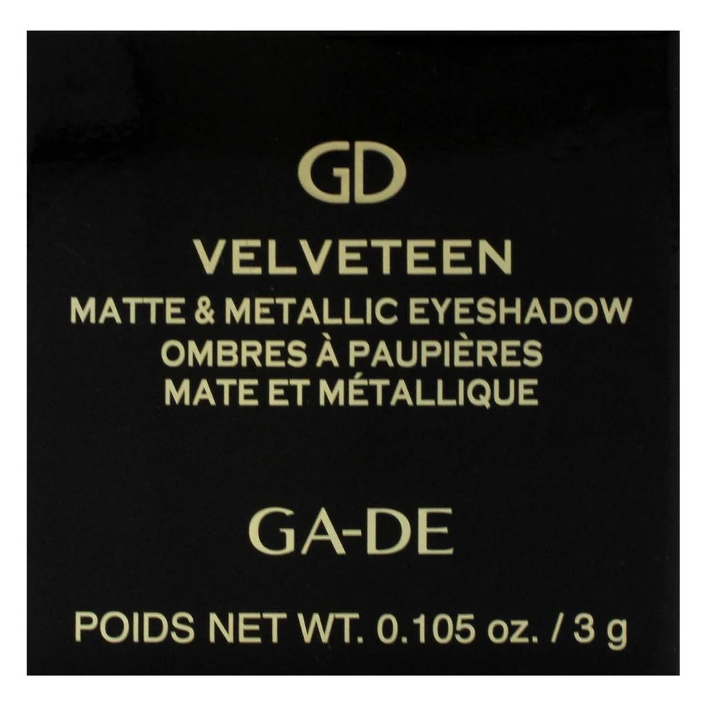 GA-DE Velveteen Matte and Metallic Eyeshadow - 230 Glam Noir by  for Women - 0.105 oz Eye Shadow 5