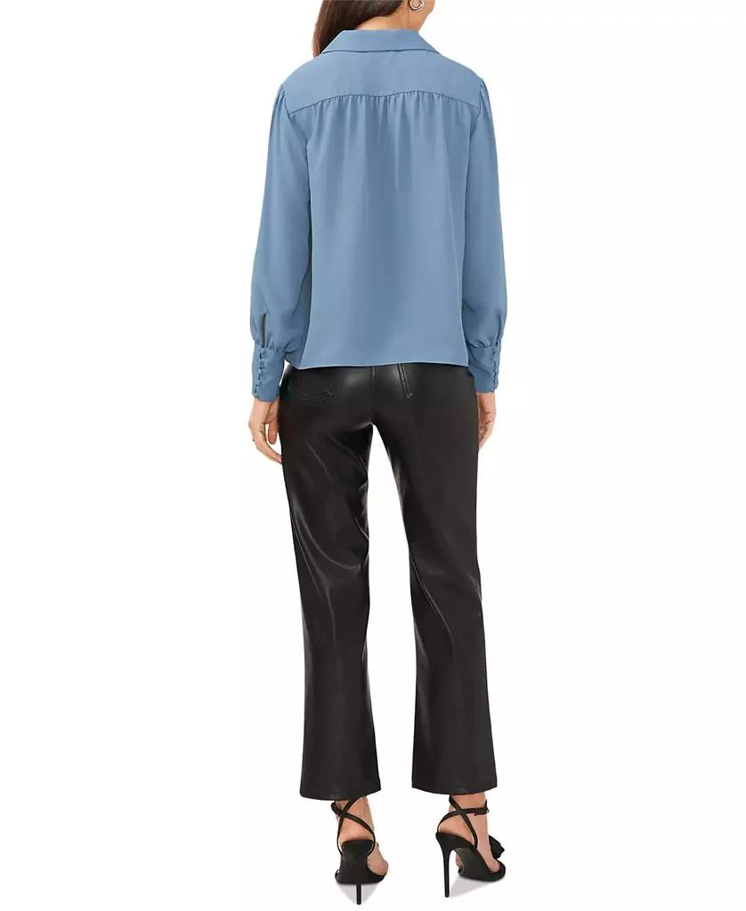 1. State Women's Collared Blouson-Sleeve Poet Blouse 4