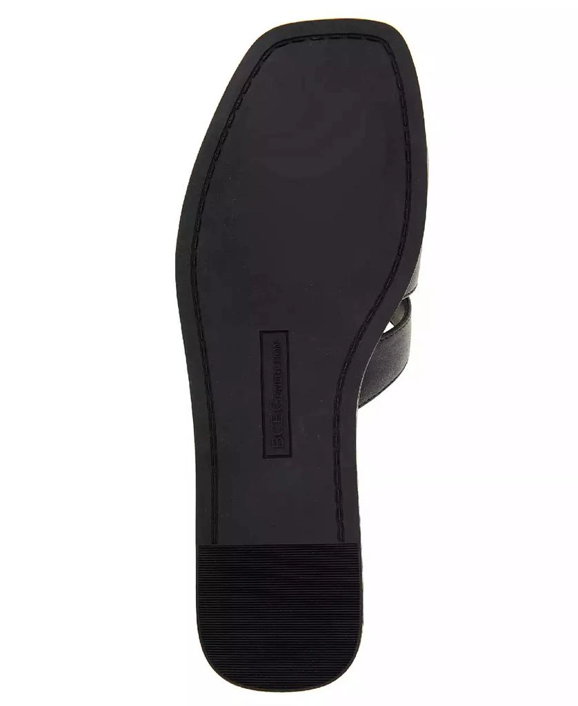 BCBG Women's Meltem Slide Flat Sandals 5