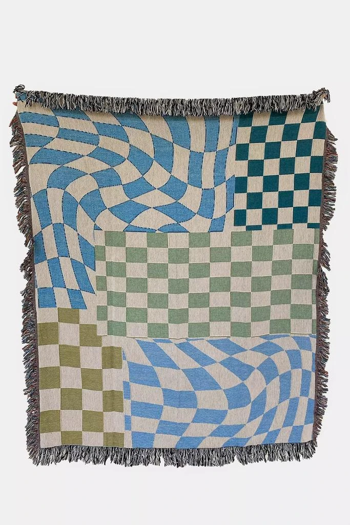 Clr Shop Clr Shop All Checks Out Woven Throw Blanket 3
