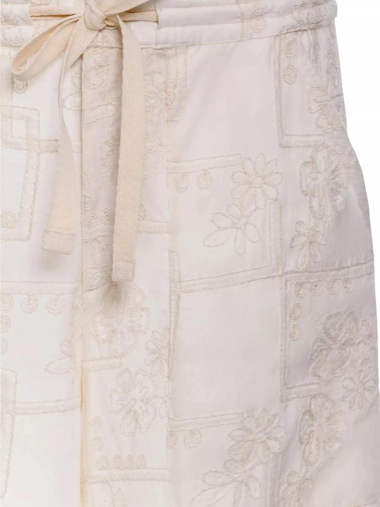 Agua Bendita Caroline Meraki Embroidered Cotton Drawstring Pants 7