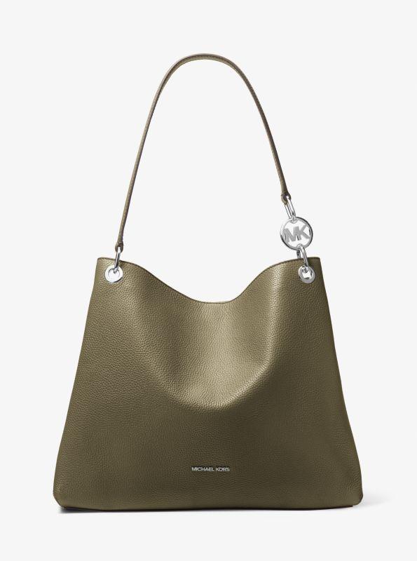 Michael Kors Christina Large Pebbled Leather Shoulder Bag