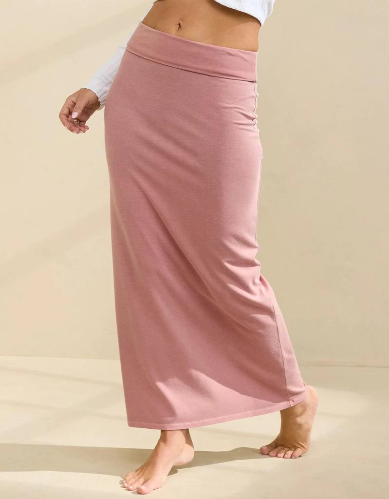 Aerie Aerie Chill Up Foldover Maxi Skirt 5