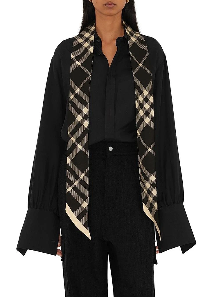Burberry Check Silk Twilly Scarf 4