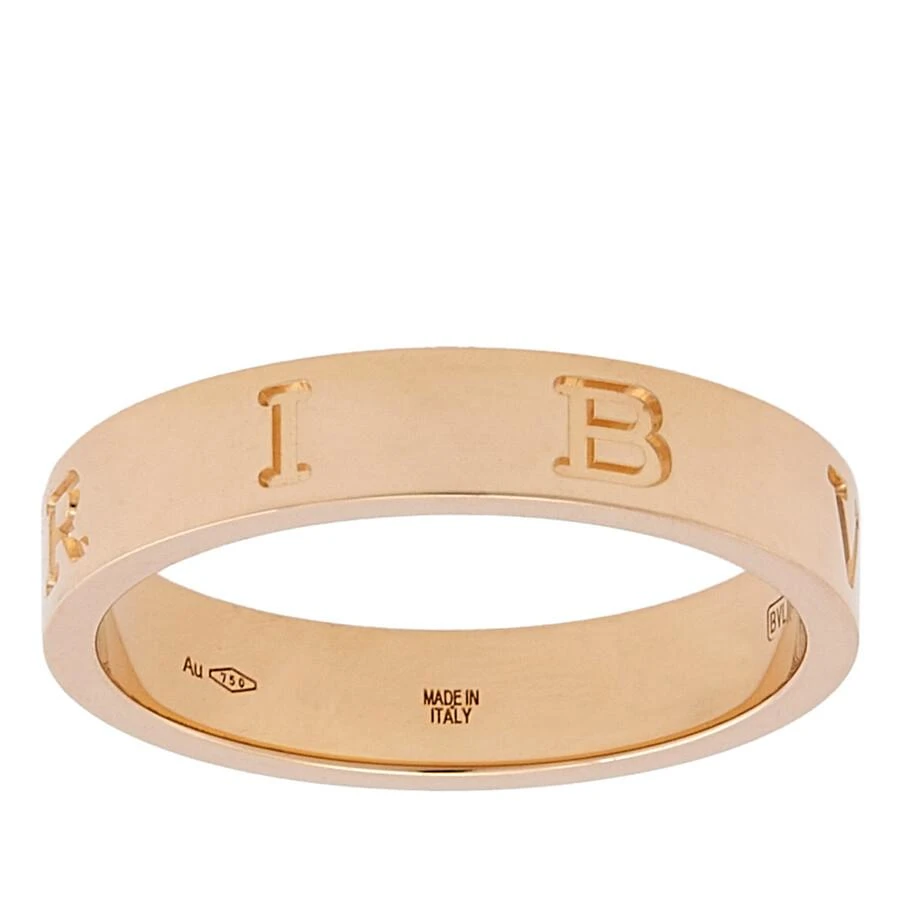 BVLGARI Bvlgari B.Zero1 Essential 18 Kt Yellow Gold Band Ring, Size 57 1
