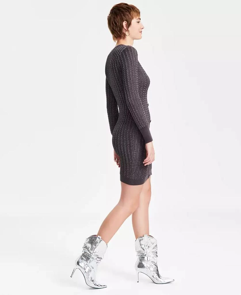 GUESS Women's Josie Ribbed V-Neck Cardigan Dress 2