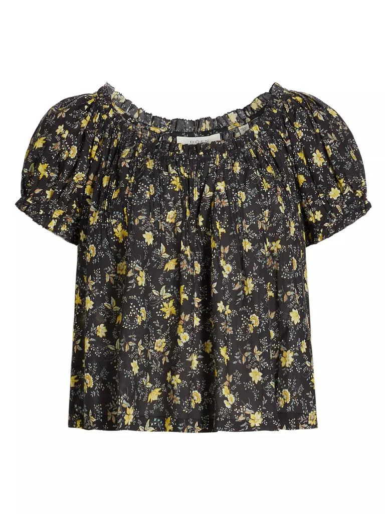 DÔEN Frederica Floral Cotton-Blend Top 1