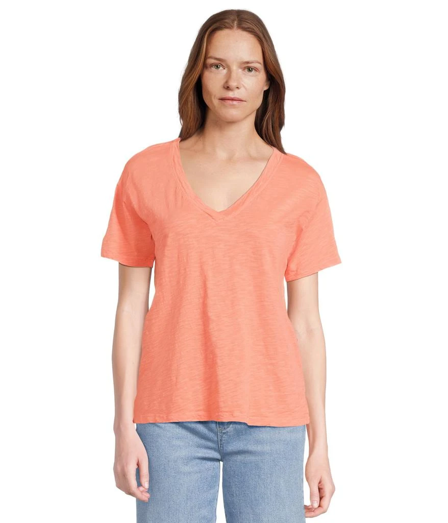 Mod-o-doc Short Sleeve V-Neck Boxy Tee 1