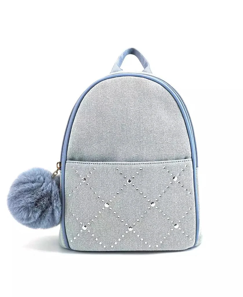LIKE DREAMS Kingston Denim Rhinestone Backpack - Wallets  display picture 1