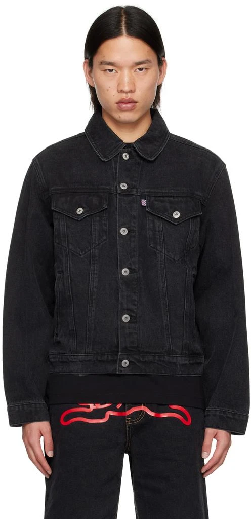 Icecream Black Running Dog Denim Jacket 1