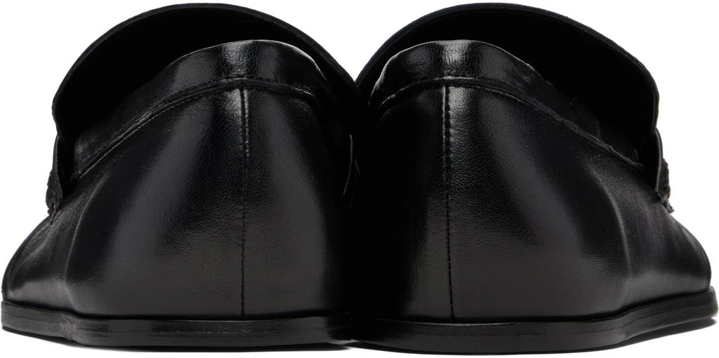 Jil Sander Black Square Toe Loafers 2