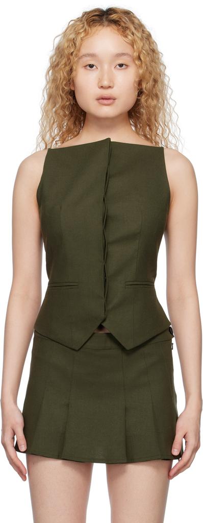 Aya Muse Khaki Paxil Tank Top
