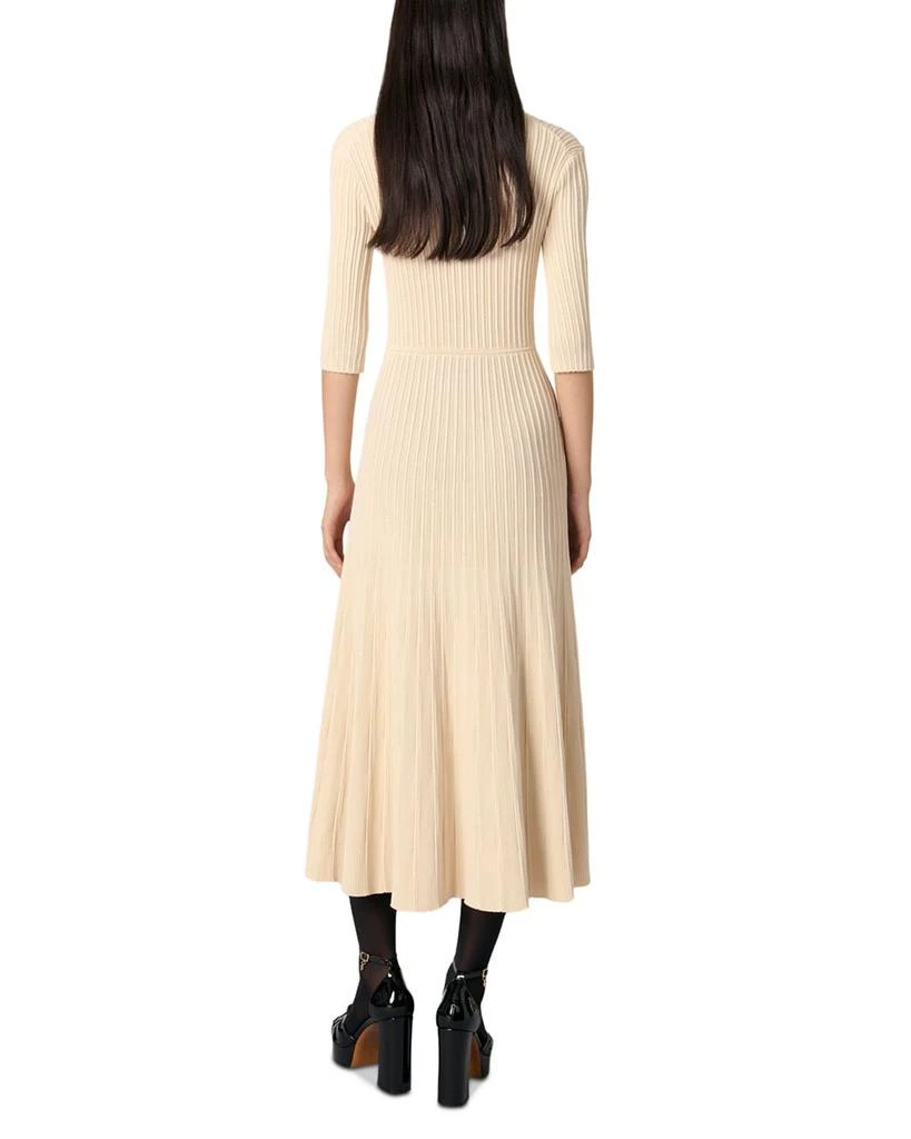 Maje Sequin Embellished Knit Midi Dress 4