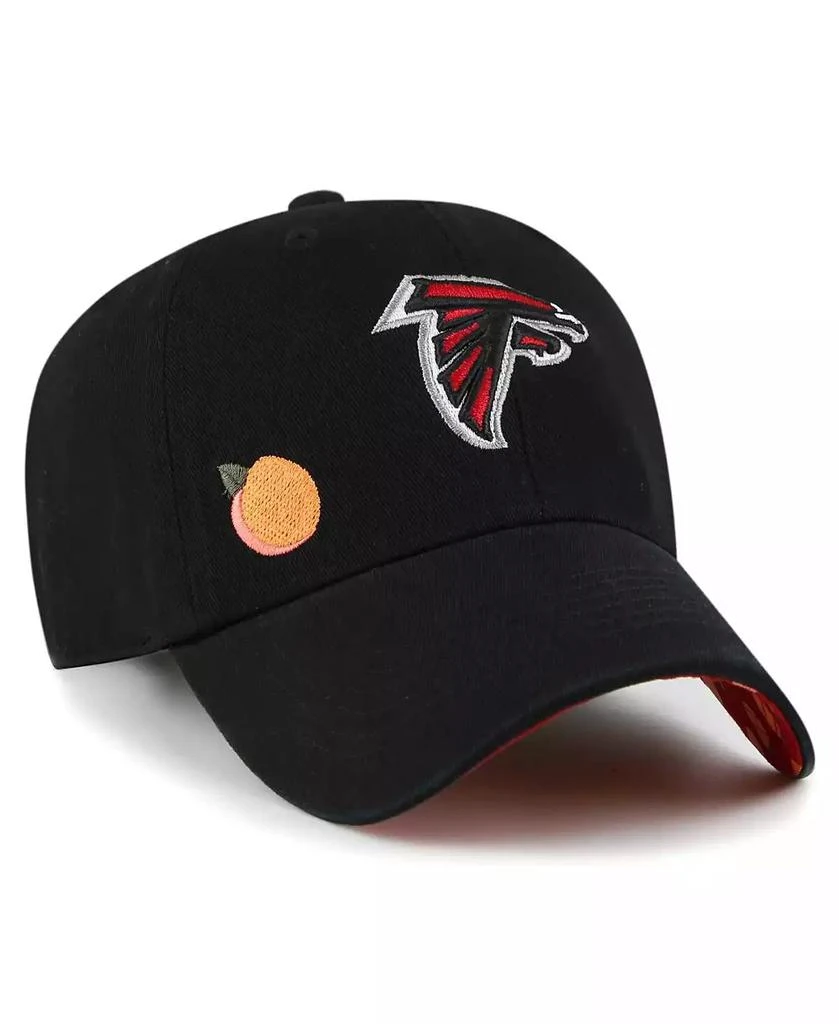 47 Brand Women's Black Atlanta Falcons Confetti Icon Clean Up Adjustable Hat 1