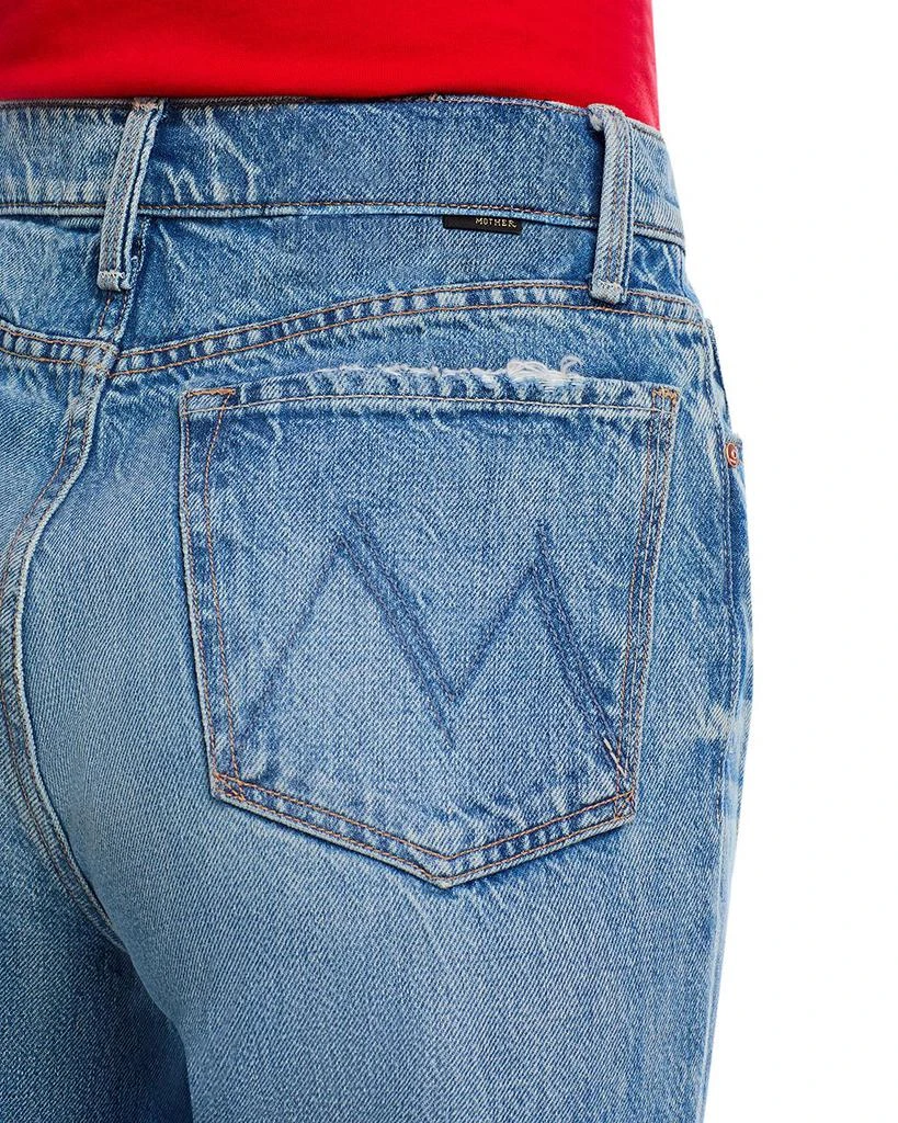MOTHER The Rambler Sneak High Rise Wide Straight Jeans in Tcb 5