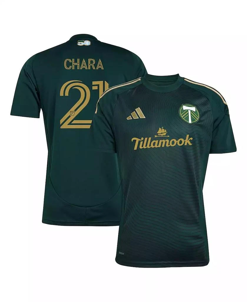 Adidas Men's Diego Chara Green Portland Timbers 2025 Forever Green Gold Replica Player Jersey 1