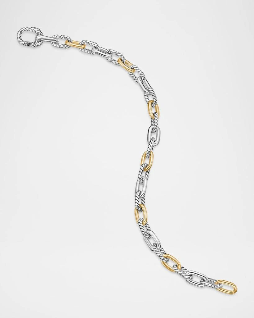 David Yurman DY Madison Chain Bracelet in Silver with 18K Gold, 5.5mm 9