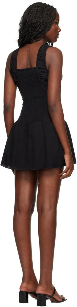 Frankies Bikinis Black Christa Ruffle Minidress 3