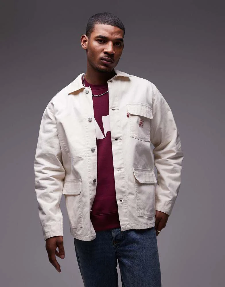 Levi's Levi's Workwear capsule broadway engineer coat in white 1