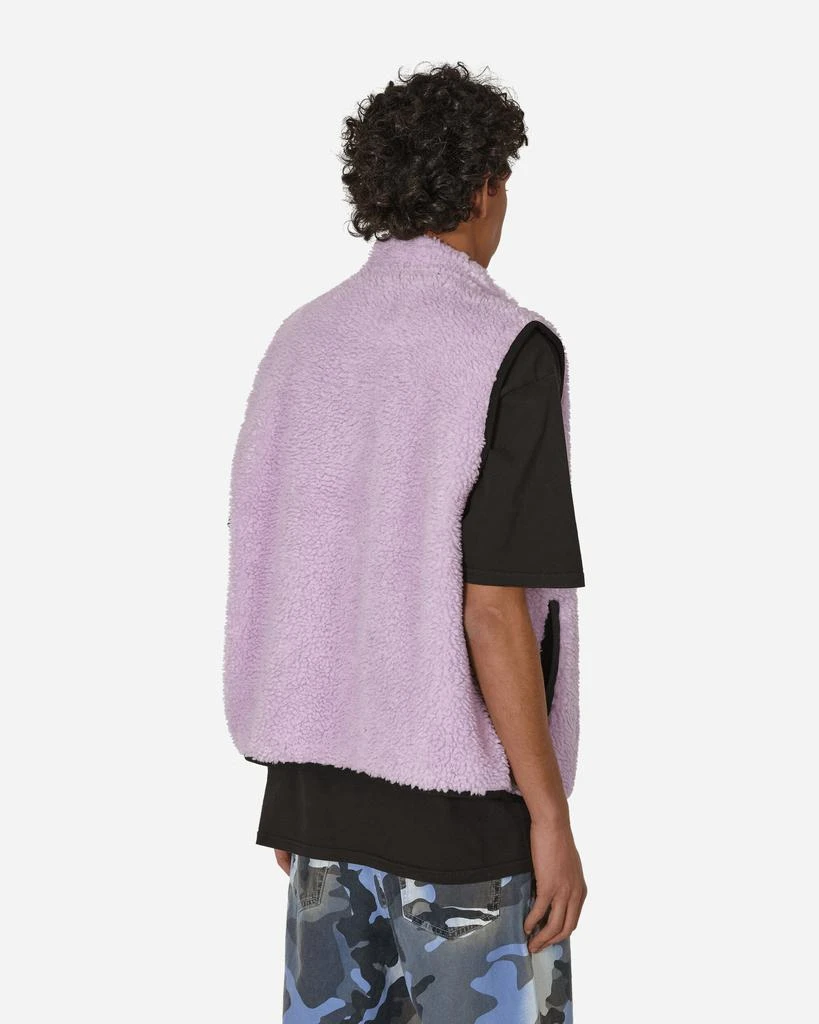 STUSSY Sherpa Reversible Vest Lavender 3