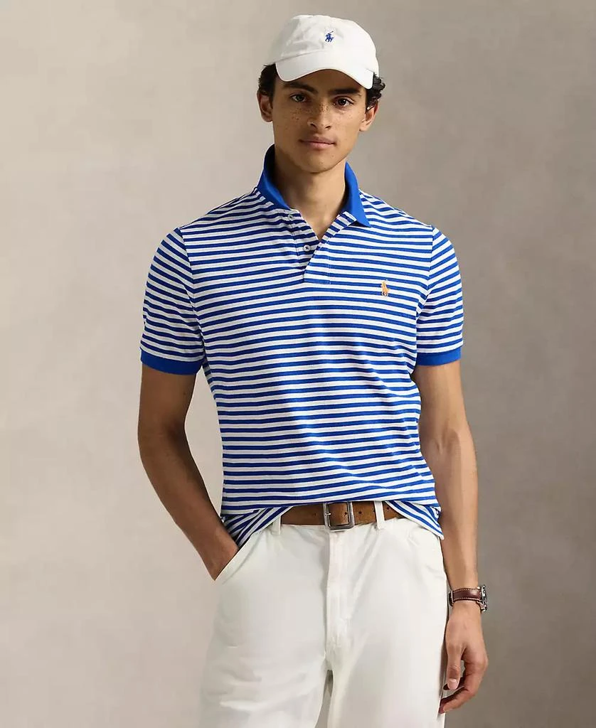 Ralph Lauren Men's Classic-Fit Striped Mesh Polo Shirt 1