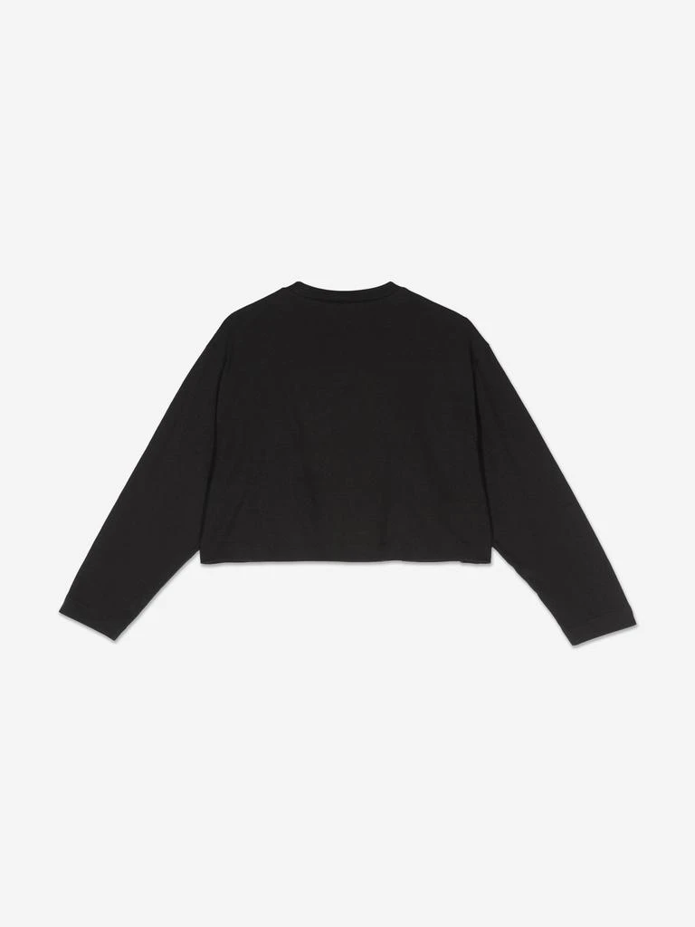 Marni MARNI Girls Long Sleeve Logo T-Shirt in Black 2