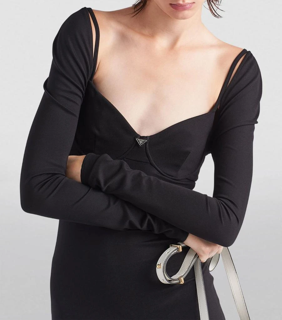 Prada Stretch Jersey Mini Dress - Dresses & Skirts - BeyondStyle