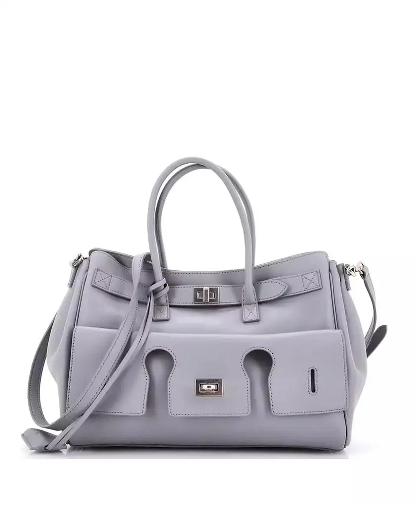 Pre-Owned Balenciaga Small Bel Air Carry All Bag Leather