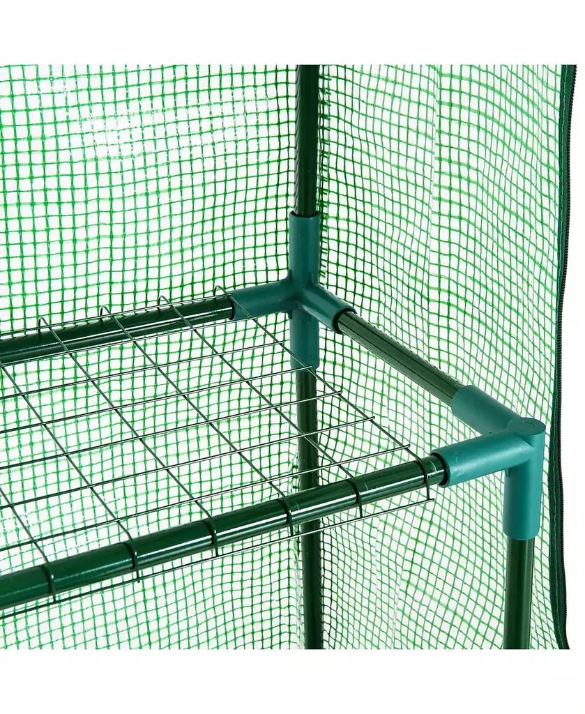 Outsunny 56" x 29" x 77" Small Walk-in house w/3 Tier Shleves, 7