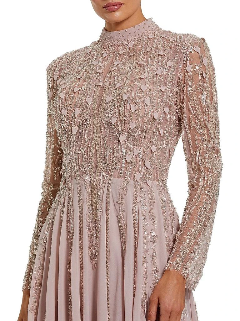 Mac Duggal Evening Embellished Satin Gown 3