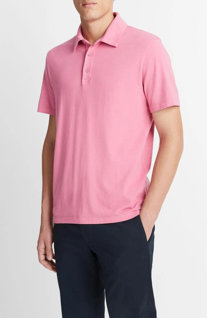 Vince Regular Fit Garment Dyed Cotton Polo 3