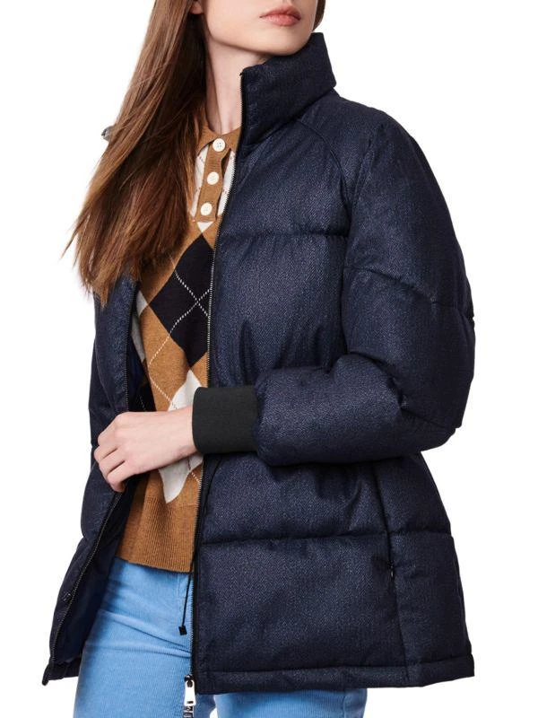 Bernardo Herringbone Puffer Jacket 4