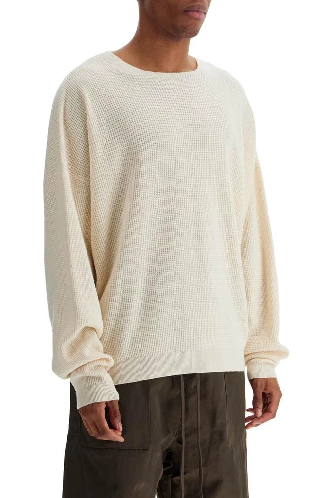 Essentials waffle crew neck pul 2