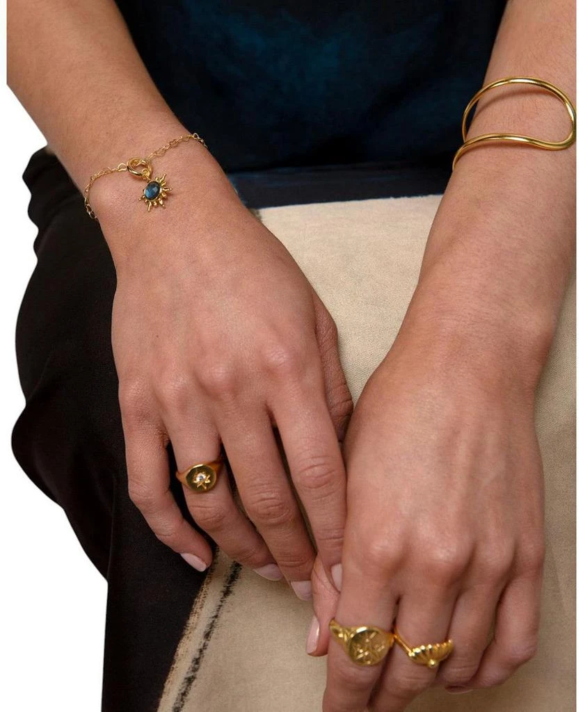 Ottoman Hands Labradorite Sun Charm 2