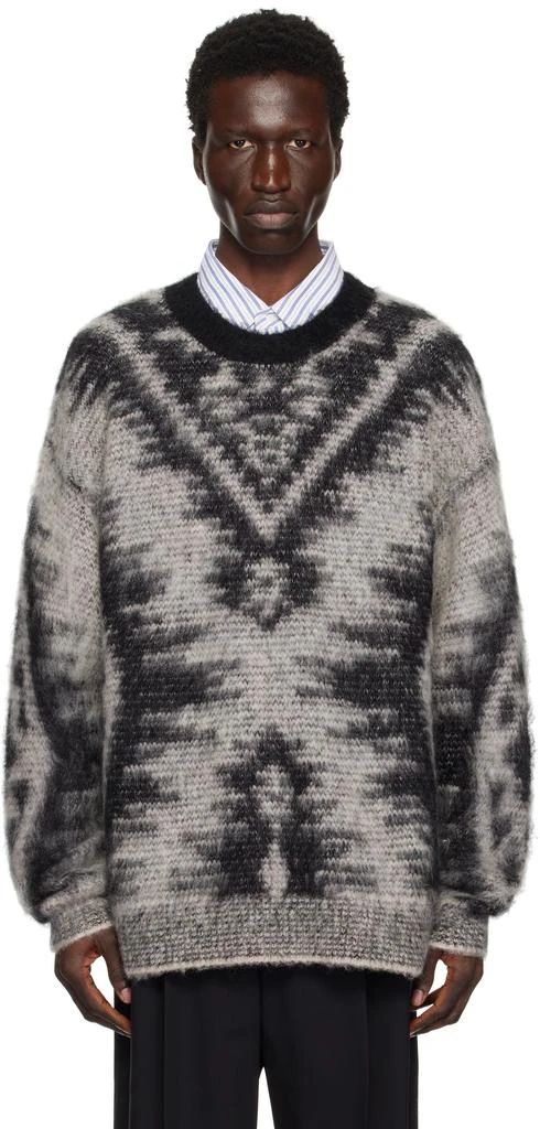 Isabel Marant Black & Beige Fabo Sweater 1