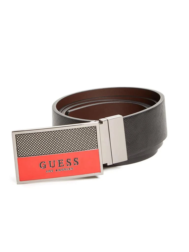 Guess Factory Enamel Logo Plaque Belt 4
