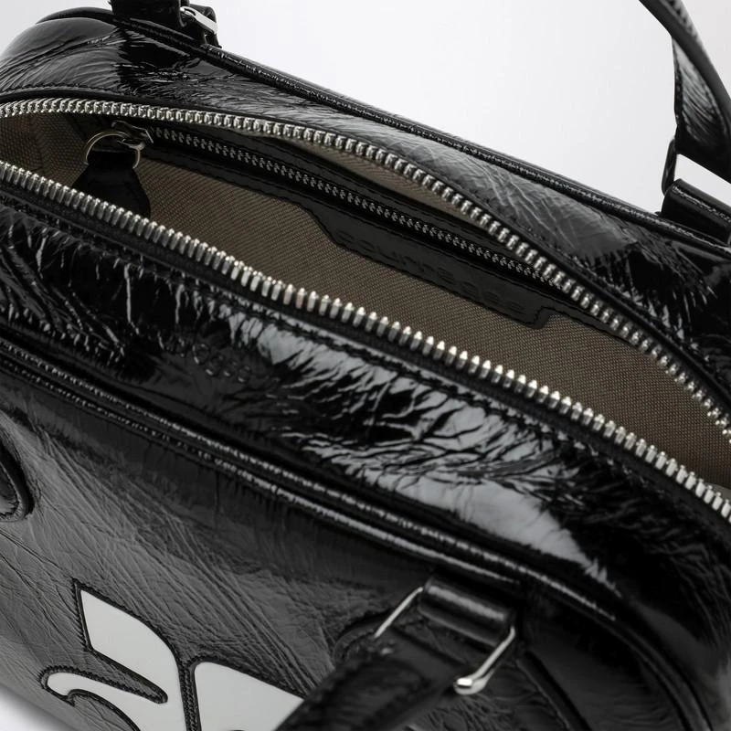 Courrèges Reedition Bowling bag black patent leather 6