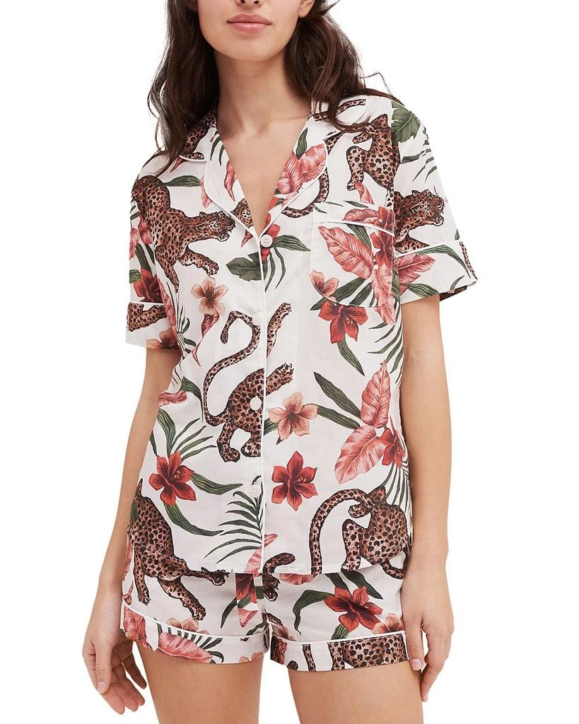 Desmond & Dempsey Soleia Print Pajama Set 1